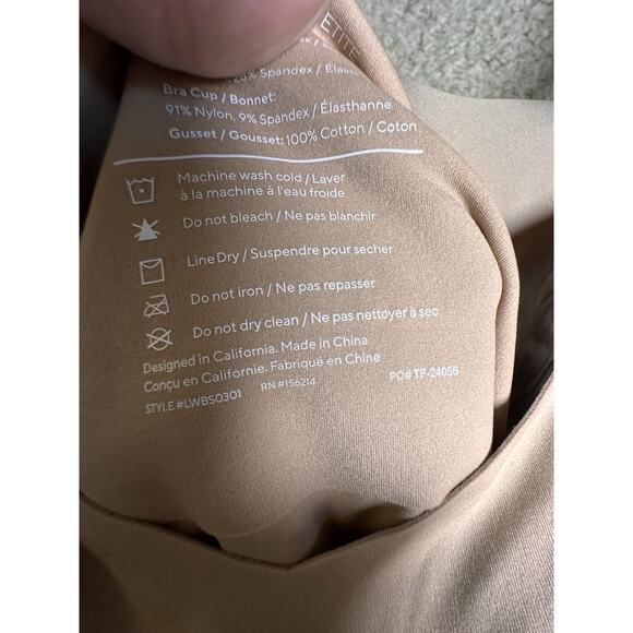 NWT HoneyLove PETITE Liftwear Cami Bodysuit Sand Shapewear Beige Compression XL - Picture 13 of 15